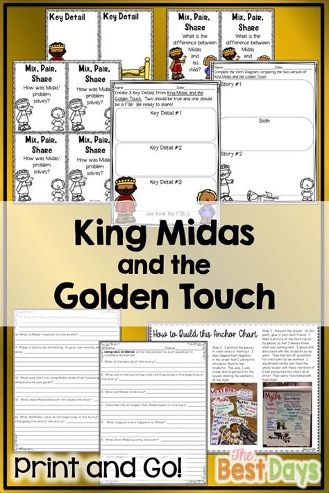 Teaching Activities for King Midas & the Golden Touch.